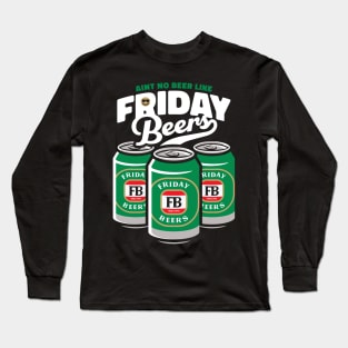 Friday Beers - Cans Long Sleeve T-Shirt